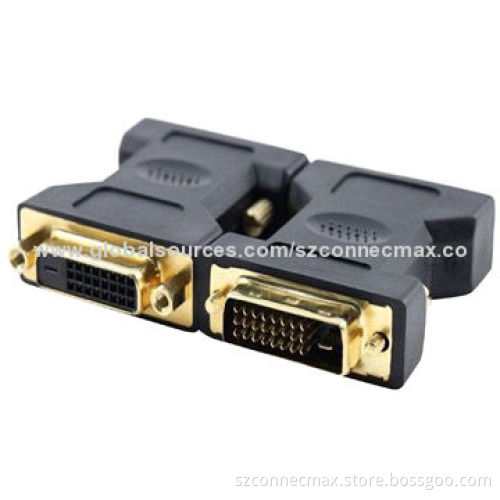 DVI (24 + 1) Male to Female Adapter with Gold-plated Connectors
